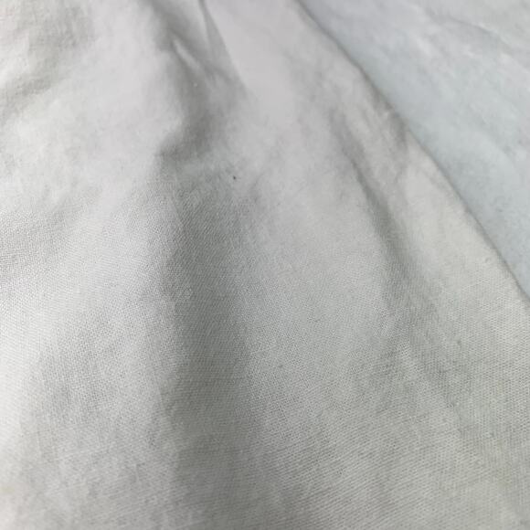 Old Navy Womens XXL White Fold Over Waist Linen Blend White 2X Wide Leg Pants - Picture 3 of 10